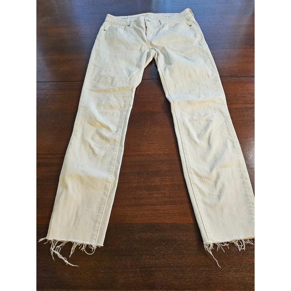 Vineyard Vines Light Cream Cropped Ankle Jeans
